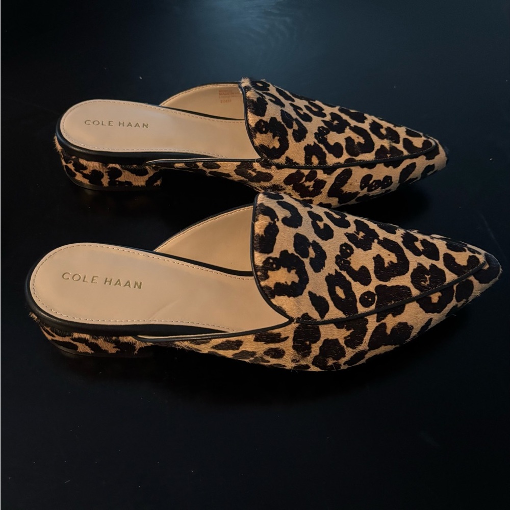 ❗️SOLD❗️Cole Haan Leopard Calf Hair Loafers